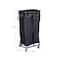Household Essentials 30.5" Black Rolling Laundry Hamper